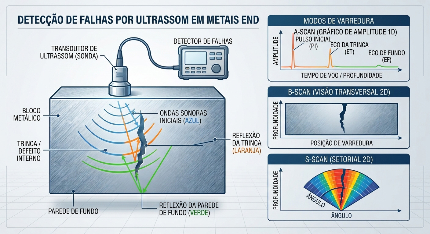 ensaio por ultrassom