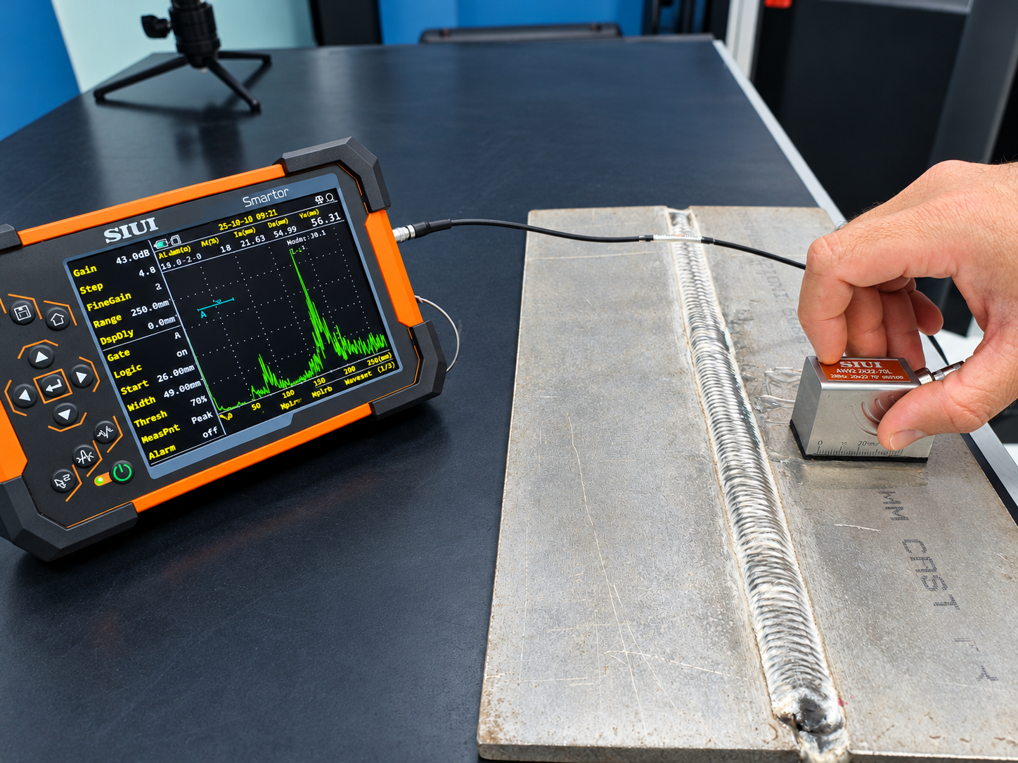 ensaio por ultrassom